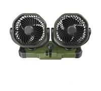 TNTGEBFVBG Ventilatore Elettrico Doppio Veicolo Ventilatore A Doppia Testa per Auto 5V USB 12V/24V Accendisigari 2 velocità Vento Ruota di 360° Estivi per Il Raffreddamento Veicolo