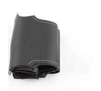 TNTVLMVUZ Copertura Sterzo per Kia per Sorento 2003-2009 Coprivolante Intrecciato Pelle Nera Copri Sterzo Auto(Grey Thread)
