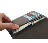 Tnviud Flip Vera Pelle Case Per Brondi Amico Home Nero 1.77" Genuine Premium Leather Cover Custodia Caso Guscio Protettiva (Marrone scuro)