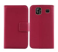 Tnviud Flip Vera Pelle Case Per Energizer E13 1.77" Genuine Premium Leather Cover Custodia Caso Guscio Protettiva (Rosa)
