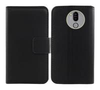 Tnviud Flip Vera Pelle Case Per Kodak Seren D55L 5.5" Genuine Premium Leather Cover Custodia Caso Guscio Protettiva (Nero)
