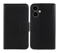 Tnviud Flip Vera Pelle Case Per SPC ZEUS 2 PRO + 6.1" Genuine Premium Leather Cover Custodia Caso Guscio Protettiva (Nero)