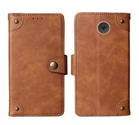 Tnviud in Vera Pelle Stand Portafoglio Cover Per Emporia SIMPLICITY V27 2" Premium Caso Case Copertina Custodia Guscio Gel Protettiva (Marrone)