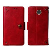 Tnviud in Vera Pelle Stand Portafoglio Cover Per Emporia SIMPLICITY V27 LTE 2" Premium Caso Case Copertina Custodia Guscio Gel Protettiva (Rosso)