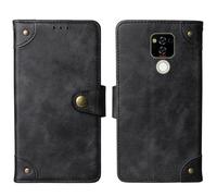 Tnviud in Vera Pelle Stand Portafoglio Cover Per Kodak Seren D61L 6" Premium Caso Case Copertina Custodia Guscio Gel Protettiva (Nero)