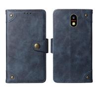 Tnviud in Vera Pelle Stand Portafoglio Cover Per Kodak Seren KD50 5" Premium Caso Case Copertina Custodia Guscio Gel Protettiva (Azzurro)