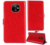 Tnviud Premium Custodia Portafoglio in PU Pelle Supporto Caso Guscio Protettiva Cover Flip Skin Case Per Hammer H Ranger 6"(Rosso)