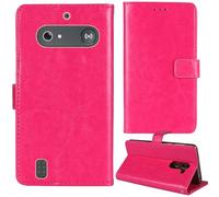 Tnviud Premium Custodia Portafoglio in PU Pelle Supporto Caso Guscio Protettiva Cover Flip Skin Case Per Doro Leva E10 / E11 Doro DFB 0600 2.4"(Rosa)