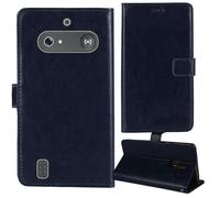 Tnviud Premium Custodia Portafoglio in PU Pelle Supporto Caso Guscio Protettiva Cover Flip Skin Case Per Doro Leva E10 / E11 Doro DFB 0600 2.4"(Blu Scuro)