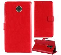 Tnviud Premium Custodia Portafoglio in PU Pelle Supporto Caso Guscio Protettiva Cover Flip Skin Case Per Emporia SIMPLICITY V27 2"(Rosso)