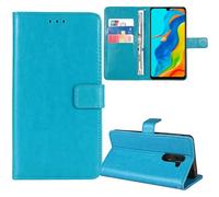 Tnviud Premium Custodia Portafoglio in PU Pelle Supporto Caso Guscio Protettiva Cover Flip Skin Case Per MyPhone HALO C 2.2"(Blu)