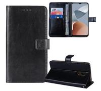 Tnviud Premium Custodia Portafoglio in PU Pelle Supporto Caso Guscio Protettiva Cover Flip Skin Case Per MyPhone S1 LTE 2.8"(Nero)