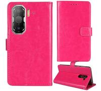 Tnviud Premium Custodia Portafoglio in PU Pelle Supporto Caso Guscio Protettiva Cover Flip Skin Case Per Blackview ROCK 3 6.78"(Rosa)
