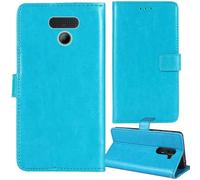 Tnviud Premium Custodia Portafoglio in PU Pelle Supporto Caso Guscio Protettiva Cover Flip Skin Case Per Panasonic KX-TF400EXB 2.4"(Blu)
