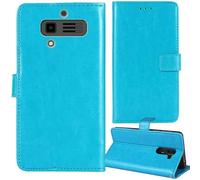 Tnviud Premium Custodia Portafoglio in PU Pelle Supporto Caso Guscio Protettiva Cover Flip Skin Case Per JCB Tradesman 3 4G 2.8"(Blu)