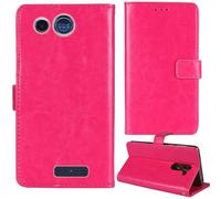 Tnviud Premium Custodia Portafoglio in PU Pelle Supporto Caso Guscio Protettiva Cover Flip Skin Case Per Panasonic KX TU110 1.77"(Rosa)