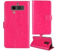 Tnviud Premium Custodia Portafoglio in PU Pelle Supporto Caso Guscio Protettiva Cover Flip Skin Case Per JCB Tradesman 3 4G 2.8"(Rosa)