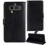 Tnviud Premium Custodia Portafoglio in PU Pelle Supporto Caso Guscio Protettiva Cover Flip Skin Case Per JCB Tradesman 3 4G 2.8"(Nero)