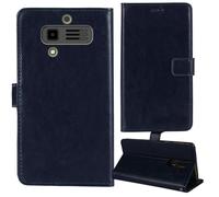 Tnviud Premium Custodia Portafoglio in PU Pelle Supporto Caso Guscio Protettiva Cover Flip Skin Case Per JCB Tradesman 3 4G 2.8"(Blu Scuro)
