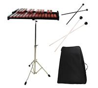 TNZMART 25 note xilofono in legno glockenspiel xilofono con martello professionale strumento a percussione (Xilofono con supporto)