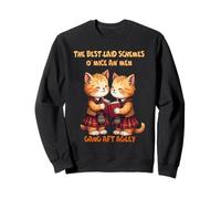To A Mouse Orange Cats Reciting Burns Poesia Felpa