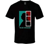 to Alfred Hitchcock Rear Window T Shirt Black XL