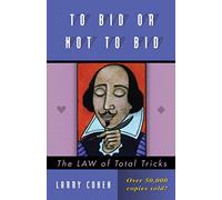 Larry Cohen To Bid or Not to Bid (Tascabile)