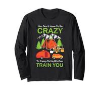 To Camp To Us We Can Train You Camping Camper Adventure Maglia a Manica