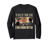 To Die by Your Side. Quote 80s Alternative Indie British Pop Maglia a Manica