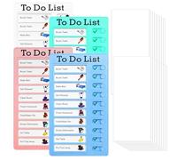 To Do List Bambini - 4 Pezzi Routine Bambini Giornaliera con 20 Schede Riutilizzabili, To Do List Planner per Routine Bambini Giornaliera, Organizzazione e Apprendimento