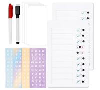 To Do List Checklist Board 2 Pezzi To Do List Planner Lavagna per Liste di Controllo con Carta Bianca Cancellabile Chores Board per Casa Viaggi Pianificazione