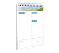 To Do List Daily Planner, A5 Agenda giornaliera, 52 Blatt, 15 x 21 cm, Planner Giornaliero, Blocco Note per Appuntamenti, Appunti, Carta più Spessa, per Scuola, Casa, Ufficio, A5-LB