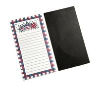 To Do List Magnetica supporto rigido Casa Lista Cose da Fare carta inodore | inchiostro non penetrante scrivere di getto regalo schedario ufficio scuola Cucina Appunti Rosso Blu Stelle