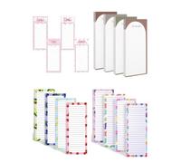 To Do List Magnetica supporto rigido Casa Lista Cose da Fare carta inodore | inchiostro non penetrante scrivere di getto regalo schedario ufficio scuola Cucina Appunti Giallo Chiaro Rosa