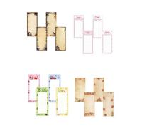 To Do List Magnetica supporto rigido Casa Lista Cose da Fare carta inodore | inchiostro non penetrante scrivere di getto regalo schedario ufficio scuola Cucina Appunti Arancione Scuro Rosa