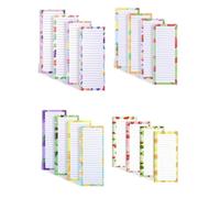 To Do List Magnetica supporto rigido Casa Lista Cose da Fare carta inodore | inchiostro non penetrante scrivere di getto regalo schedario ufficio scuola Cucina Appunti Rosso Verde Piante