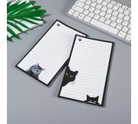 To Do List Magnetica supporto rigido Casa Lista Cose da Fare carta inodore | inchiostro non penetrante scrivere di getto regalo schedario ufficio scuola Cucina Appunti Gatto Nero Grigio