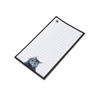 To Do List Magnetica supporto rigido Casa Lista Cose da Fare carta inodore | inchiostro non penetrante scrivere di getto regalo schedario ufficio scuola Cucina Appunti Gatto Grigio Scuro