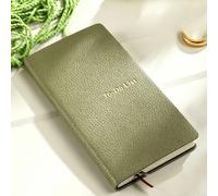 To Do List Notebook A6 PU Leather Pocket Journal for Office Daily Note | 16.7x8.8cm a righe pagine resistenti all'inchiostro nastro segnalibro multiplo opzioni di colore