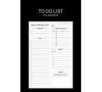 To Do List Planner: Checklist to help you get things done with Schedule of the day Meal and Water intake tracker
