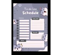 To-Do List Schedule: Cute Hamster Daily Planner Journal: Undated Day Organizer with To-Do Lists, Today's Goals, Reminders, and Notes Section for Students, Kids, and Kawaii Lovers