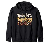 To Do List Topology Nerd della Geometria Matematica - Felpa con Cappuccio