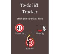 To-do list tracker: Track your top 3 tasks daily. Prioritize tasks of the day. Simplify tasks. Achieve with ease and feel satisfied and motivated.