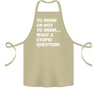 To Drink O Non Per ? Che Stupido Punto di Domanda Cotone Grembiule 100%