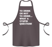 To Drink O Non Per ? Che Stupido Punto di Domanda Cotone Grembiule 100%