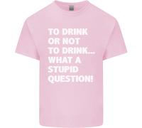 To Drink O Not To ? What A Stupid Domanda T-Shirt Ragazzi Ragazze