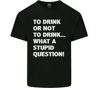 To Drink O Not To ? What A Stupid Domanda T-Shirt Ragazzi Ragazze