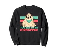 To Fat To Be Kidnapped (Grafica Divertente con Cane) Felpa