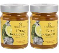 To Filema Tis Lelas Pezzi di Bergamotto nel Sciroppo Denso 2x320g - Dolce Artigianale Greco, 100% Frutta Fresca, Senza Conservanti, Vegano e Senza Glutine, Dessert Aromatico e Versatile