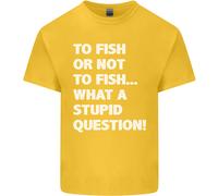 To Fish O Not To ? What A Stupid Domanda T-Shirt Ragazzi Ragazze